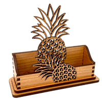 Perky Pineapple Cutout Business Card Holder