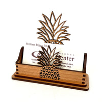 Perky Pineapple Cutout Business Card Holder