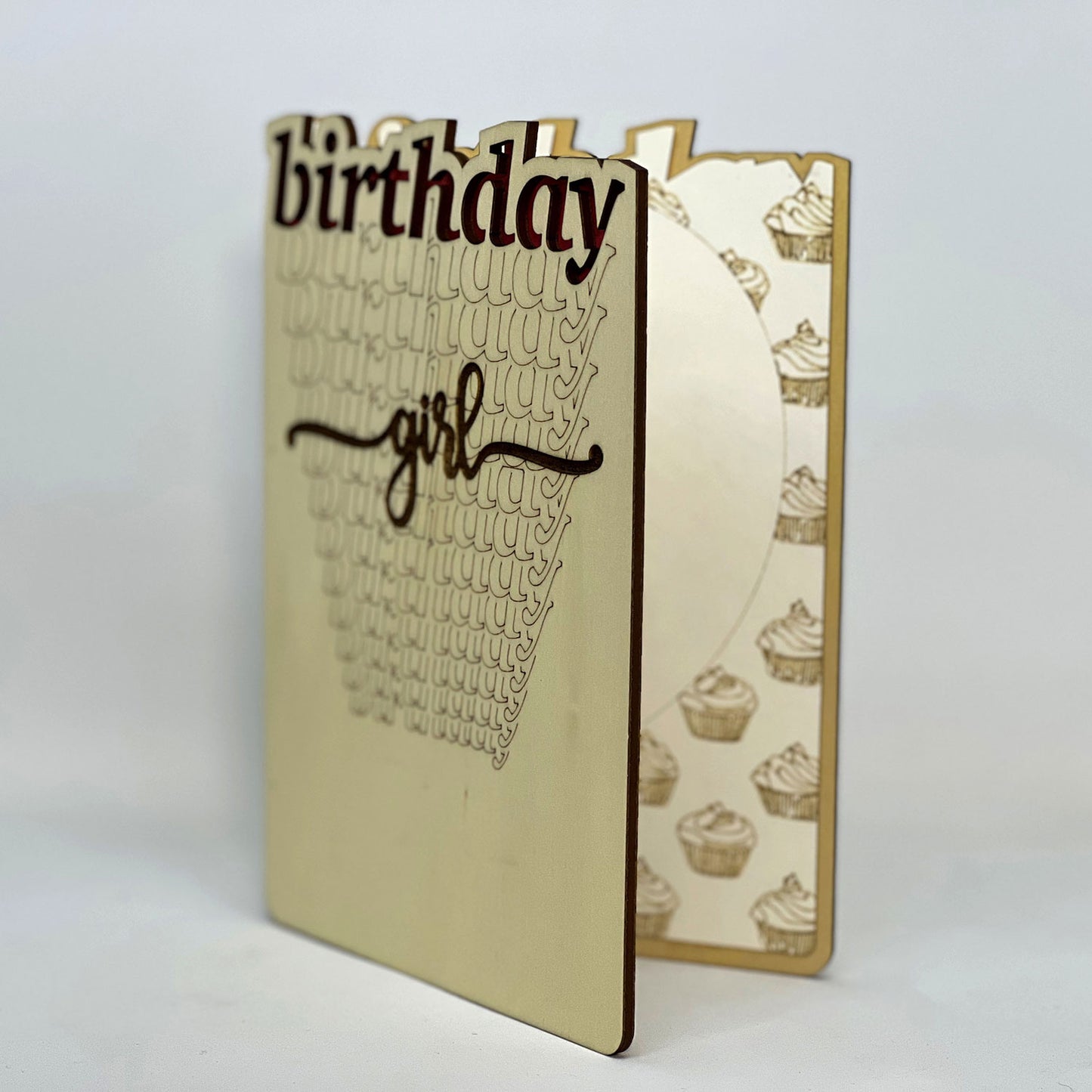 Personalized Birthday Girl Greeting Card