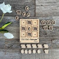 Personalized Tic-Tac-I Love You for Moms and Mums from a Child (Set of 2)