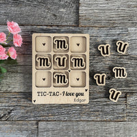 Personalized Tic-Tac-I Love You for Moms and Mums from a Child (Set of 2)