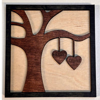 Heart Tree Wall Sign - Personalized Valentine's Day Decor
