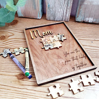 Personalized Mother's Day 15 piece Puzzle Sign