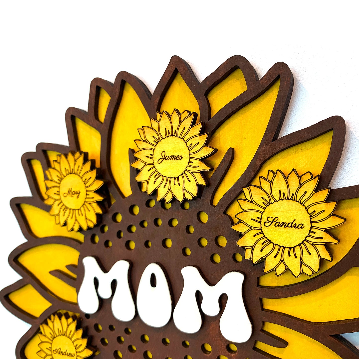 Personalized Mother's Day Sunflower Wall Art