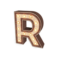 Light-up Marquee Letter Display "R"