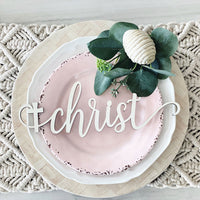 Religious Easter Plate Words Tablescape (Set of 6)