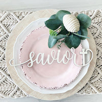 Religious Easter Plate Words Tablescape (Set of 6)