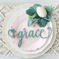 Religious Easter Plate Words Tablescape (Set of 6)