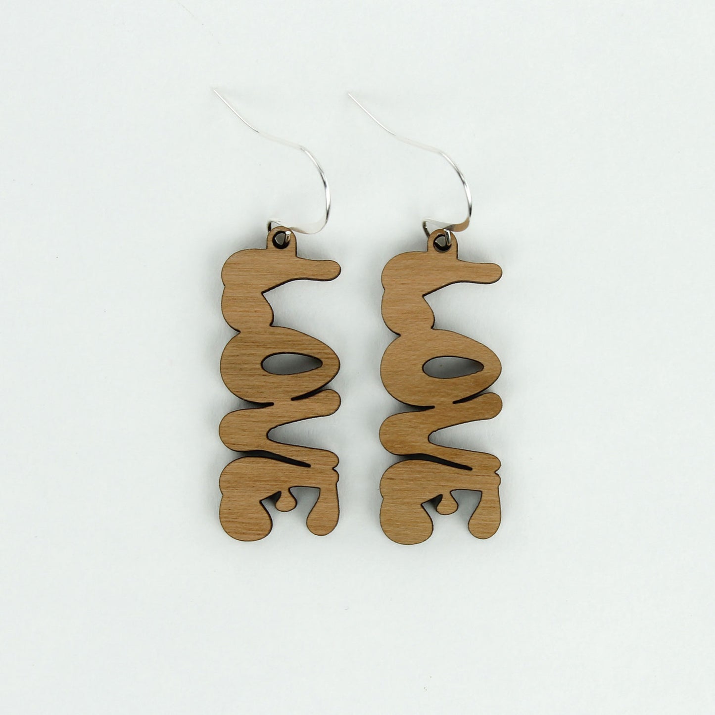 Retro Love Earrings - Love Word Earrings