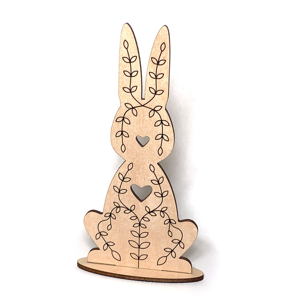 Standing Rabbit Decorations Rustic Free-Standing Bunny Decor – Glowforge Shop