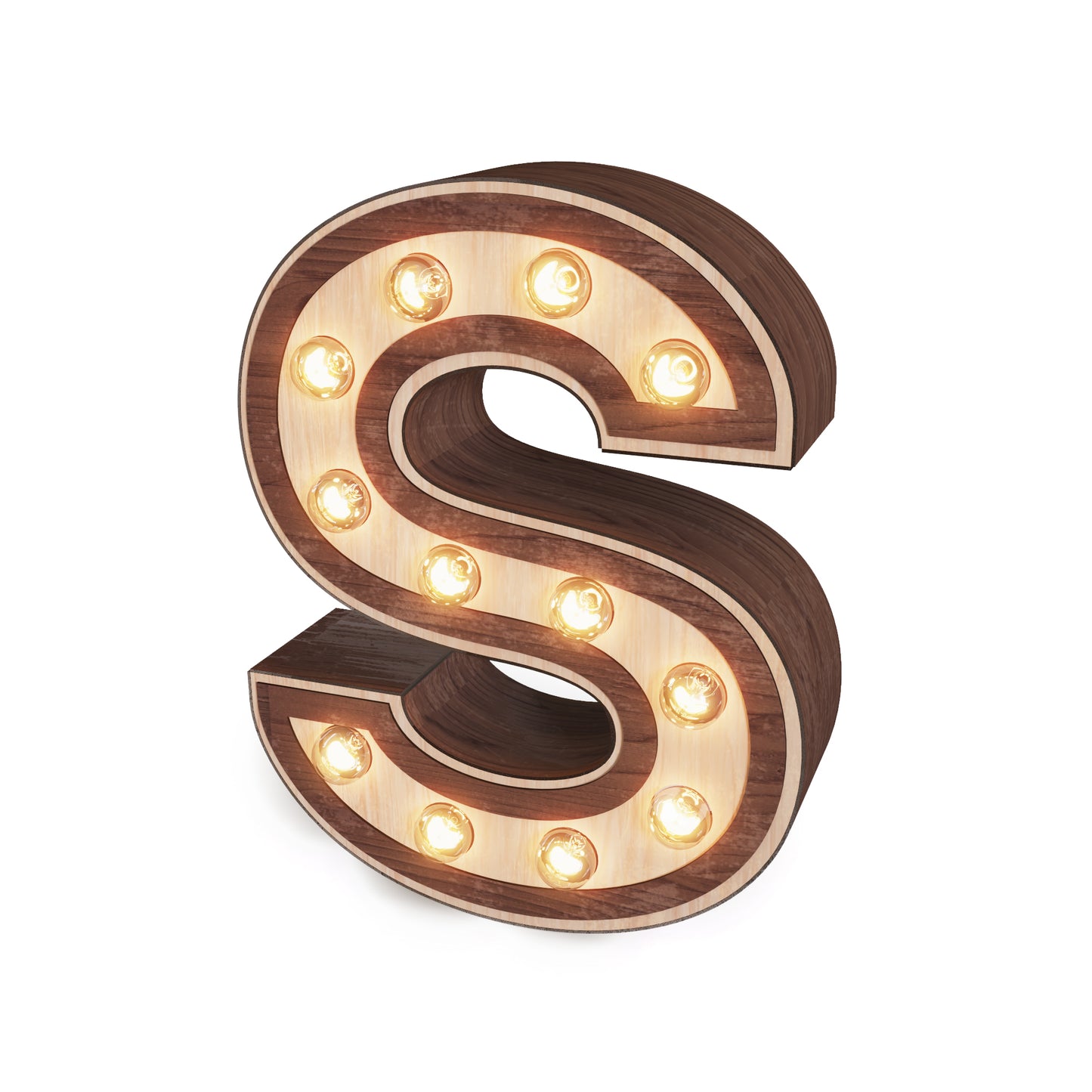Light-up Marquee Letter Display "S"