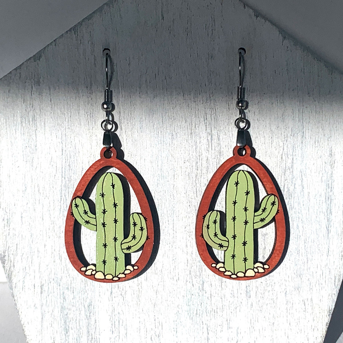 Saguaro Drop Earrings – Glowforge Shop