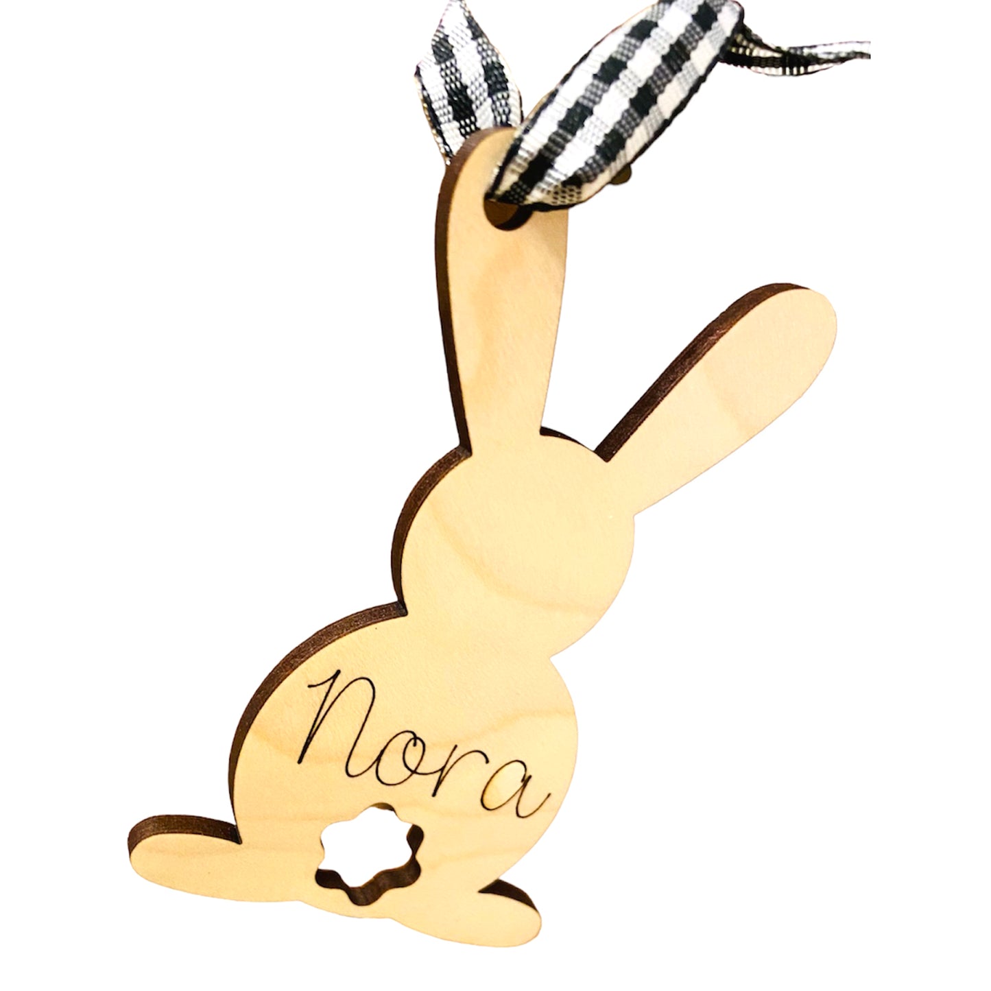 Simple Cute Easter Bunny Basket Name Tag