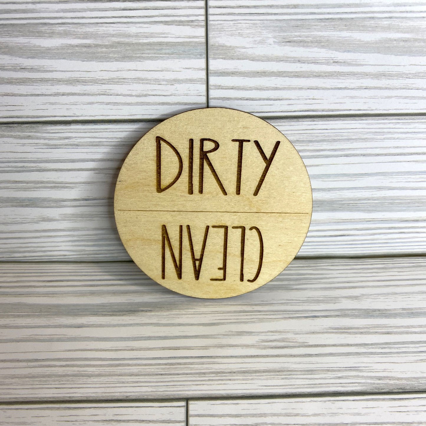 Simple Dirty-Clean Dishwasher Magnet