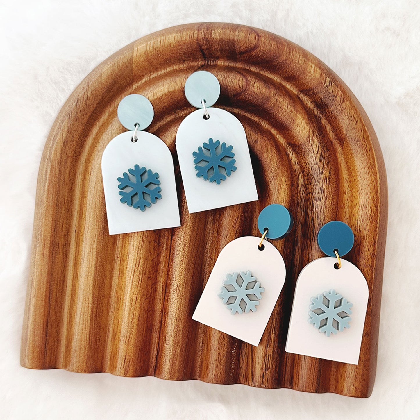 Snowflake Earrings – Glowforge Shop