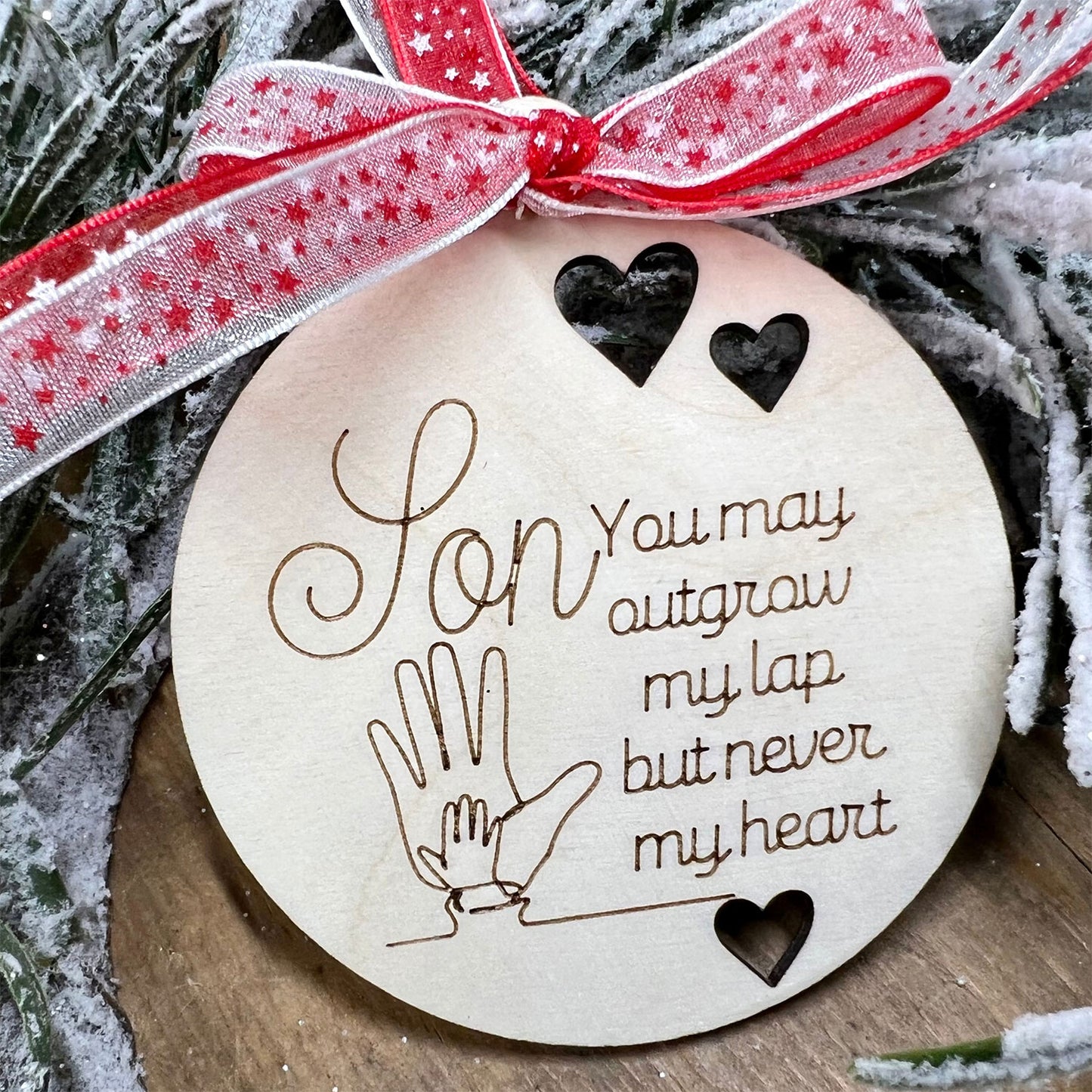Son Christmas Ornament Easy Score and Cut Gift