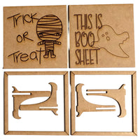 Spooky Cute Halloween Tier Tray Pictures (Set of 4)