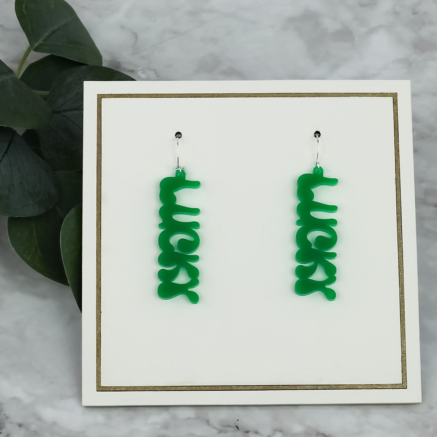 St. Patrick's Day Earrings - Lucky Dangle Earrings