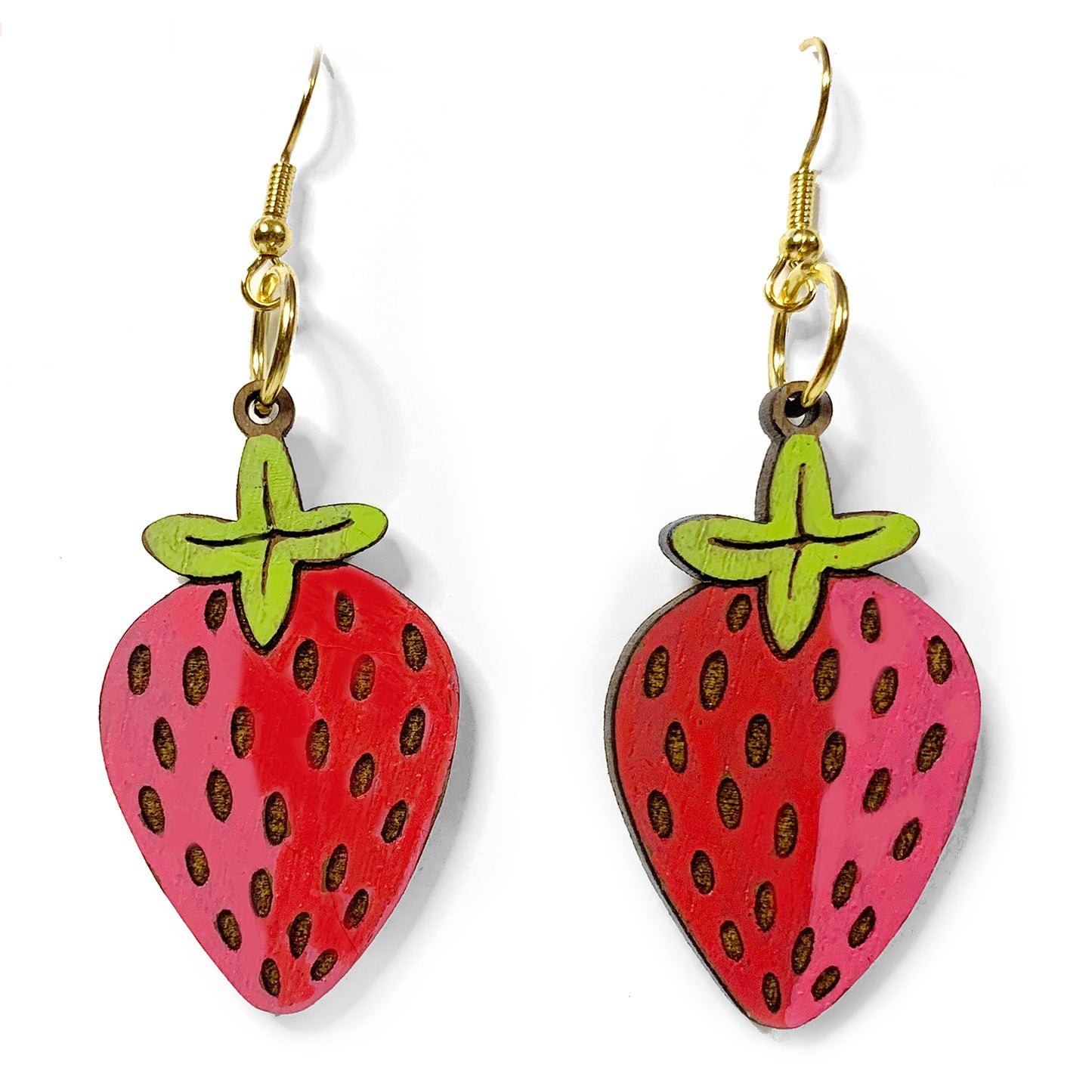 Strawberry Fruit Dangle Earrings – Glowforge Shop