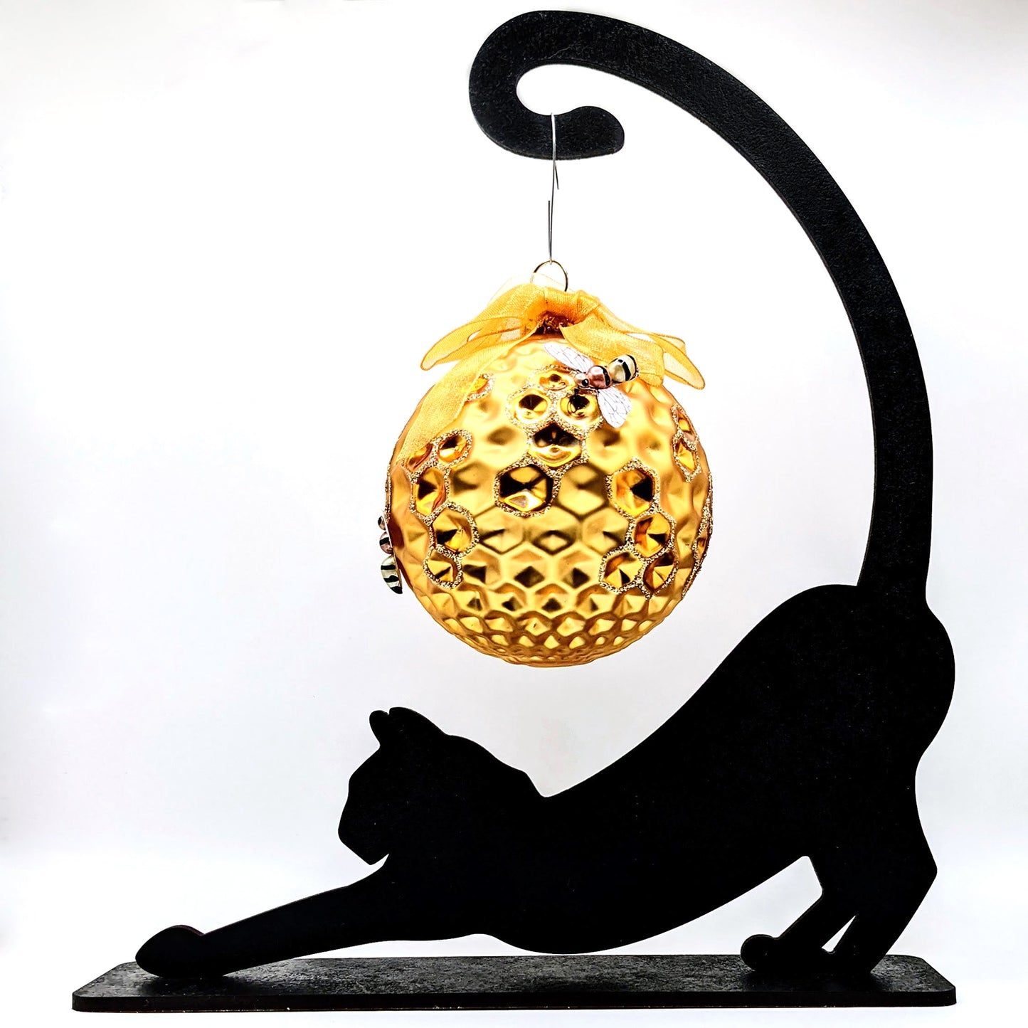 Stretching Kitty Ornament Hanger