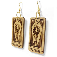 The Lovers Tarot Card Dangle Earrings