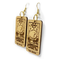 The Moon Tarot Card Dangle Earrings