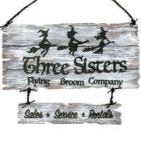 Three Sister Broom Co. Sign