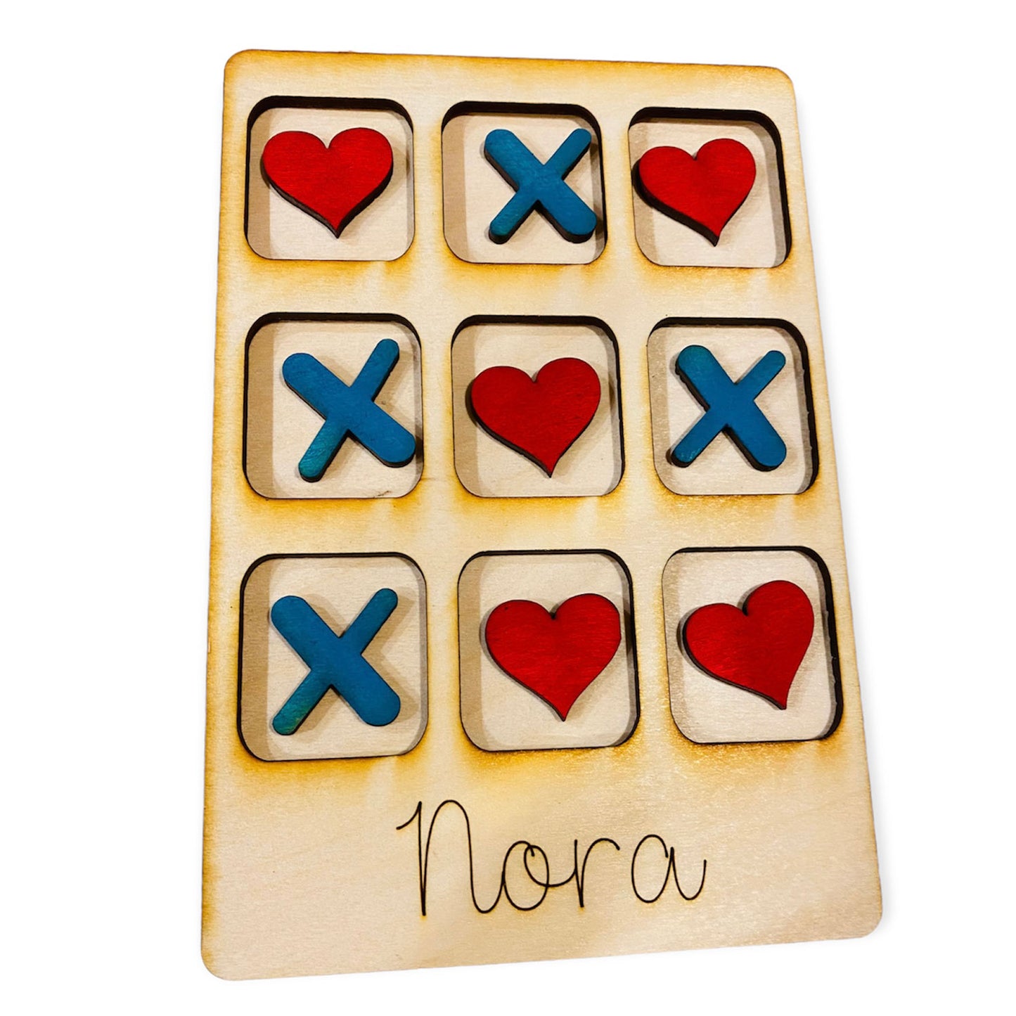 Valentine's Heart xoxo Love Holiday Tic Tac Toe Game