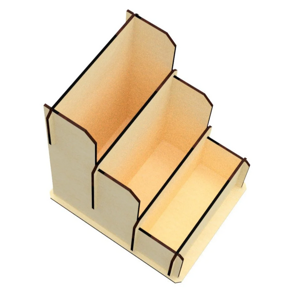 Vertical Storage 3 Compartment – Glowforge Shop