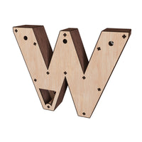 Light-up Marquee Letter Display "W"