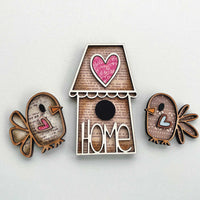 Whimsical Bird Magnet Collection (Set of 3)