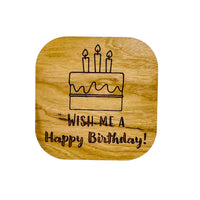 Wish Me A Happy Birthday Badge