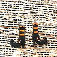 Witch Boots And Socks Earrings