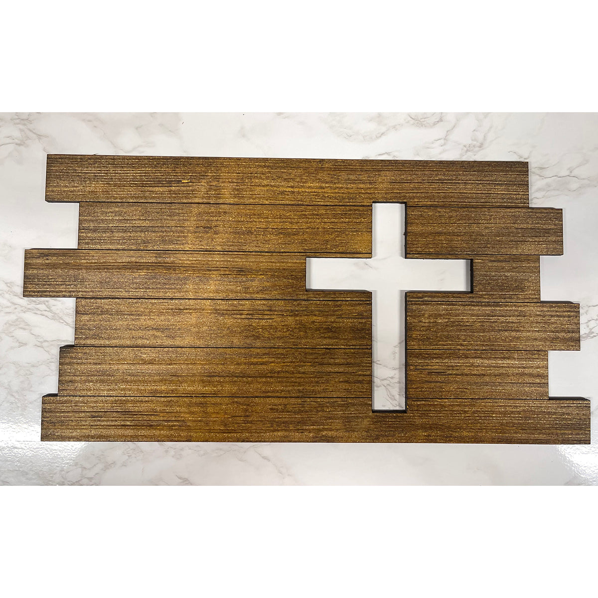 Wood Slats Cross Wall Sign – Glowforge Shop