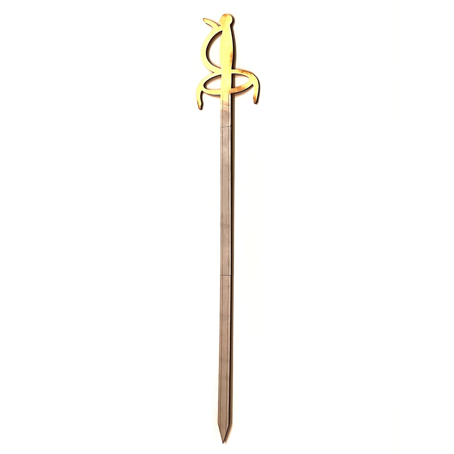 Wooden Decorative Sword - (segmented design) "Hello!"