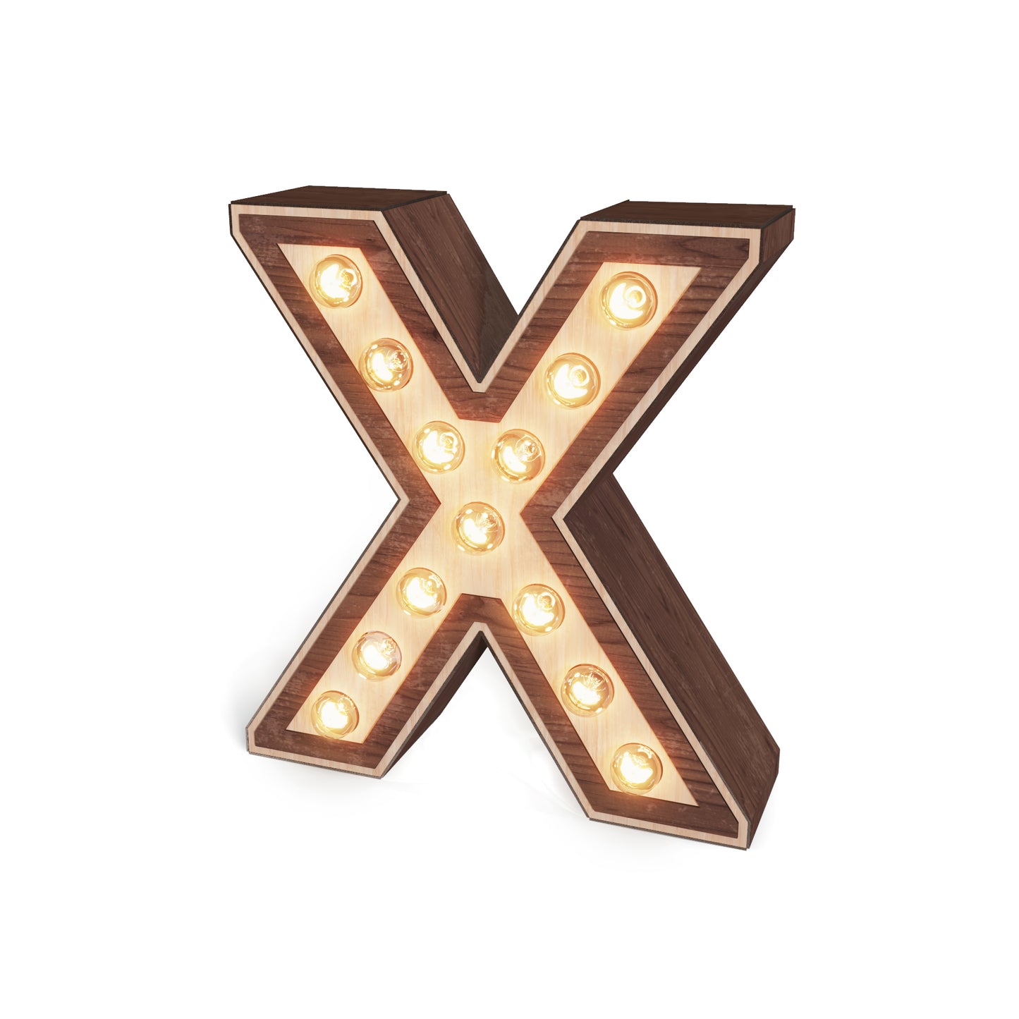 Light-up Marquee Letter Display "X"