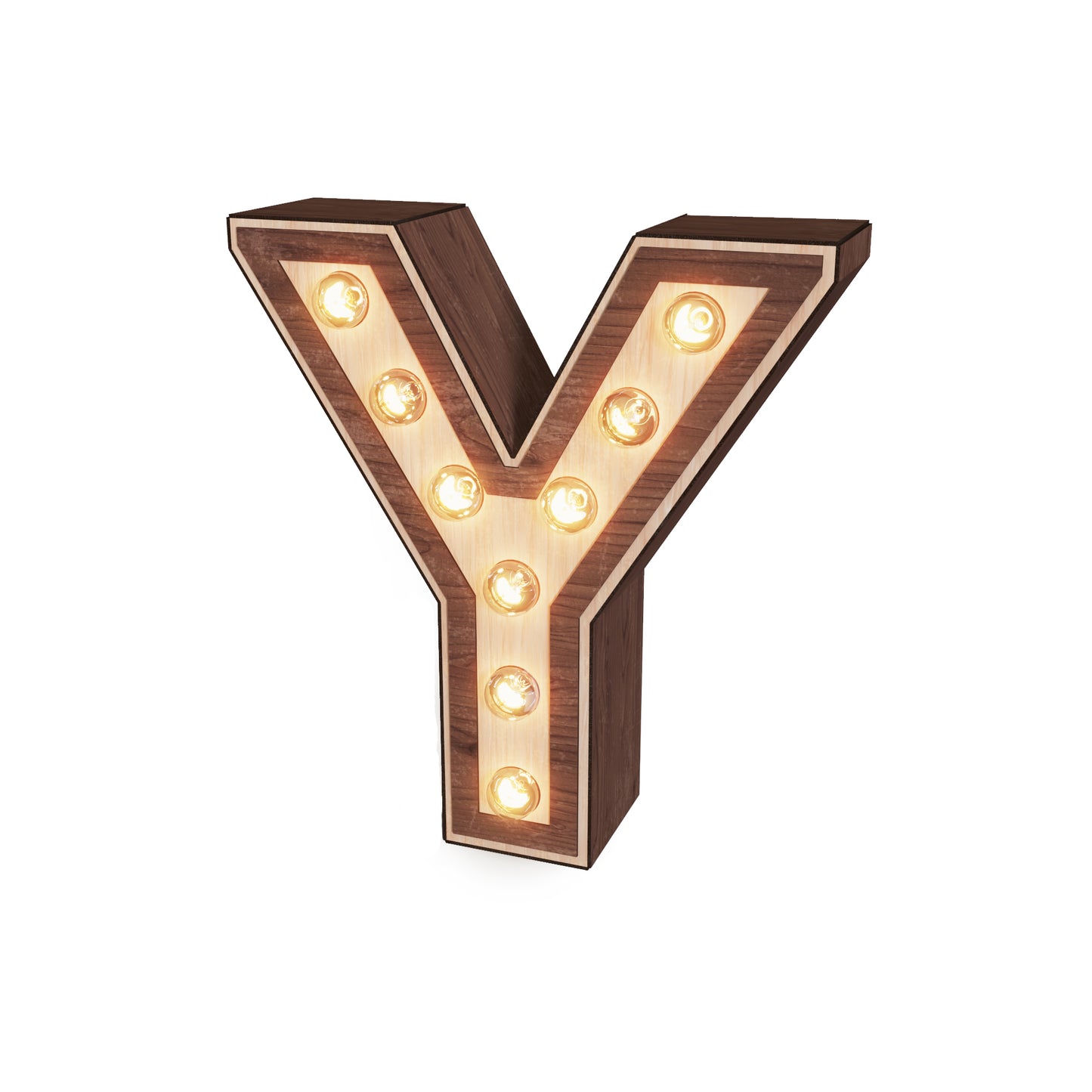 Light-up Marquee Letter Display "Y"