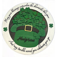 Family Shamrock Blessing Sign