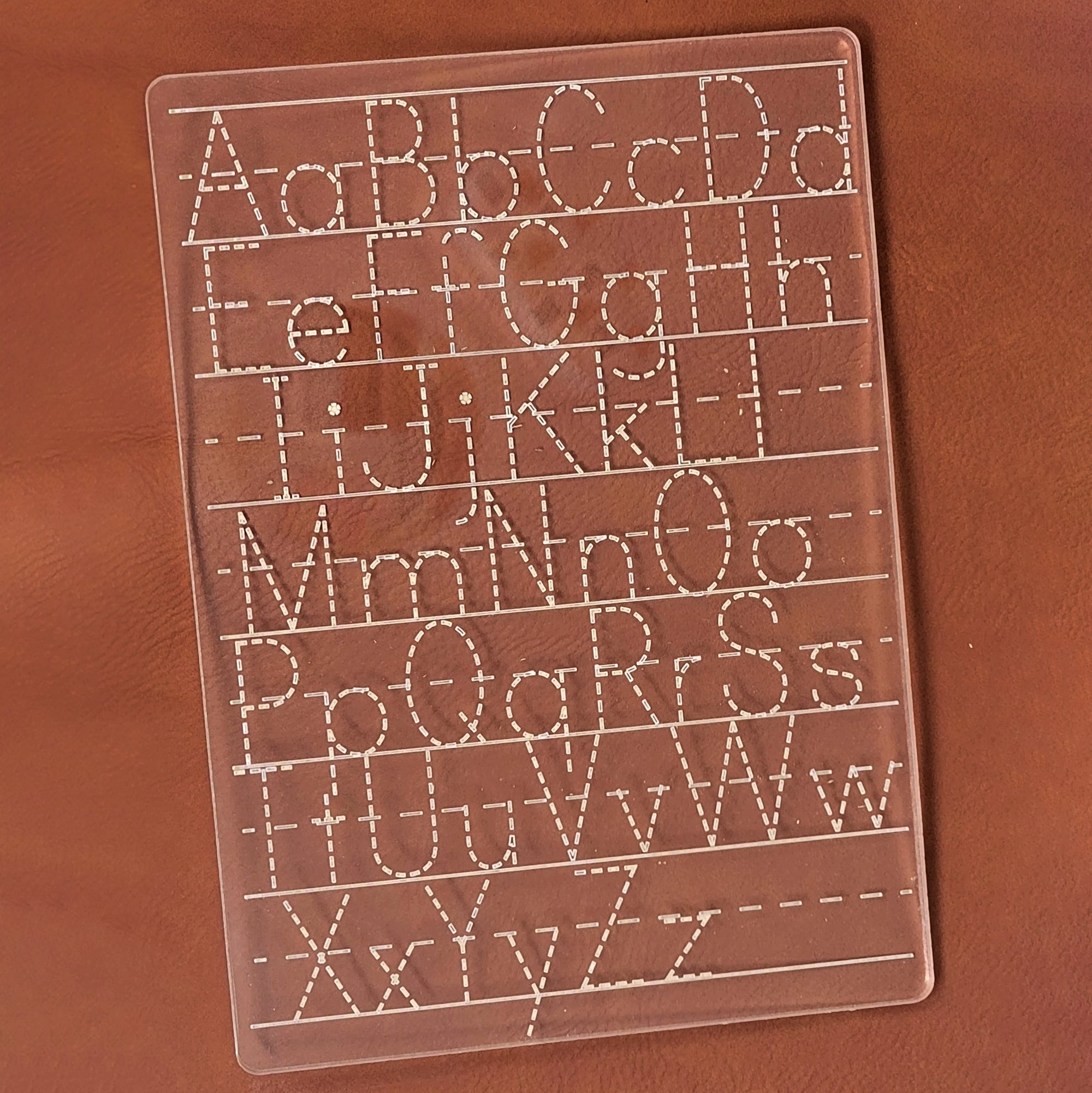 ABC's Alphabet Stencil Ruler – Glowforge Shop