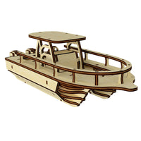 Twin Engine Boat Scale Model