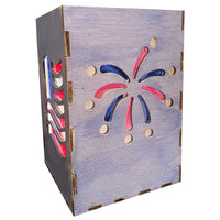 Wood Lantern Candle Box
