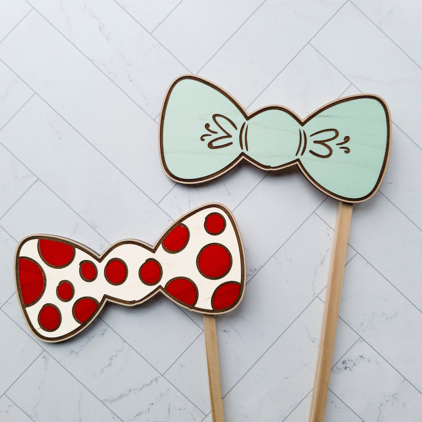 Bow Tie Photobooth Props (Set of 2)