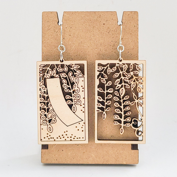 Hanafuda-Style Earrings 
