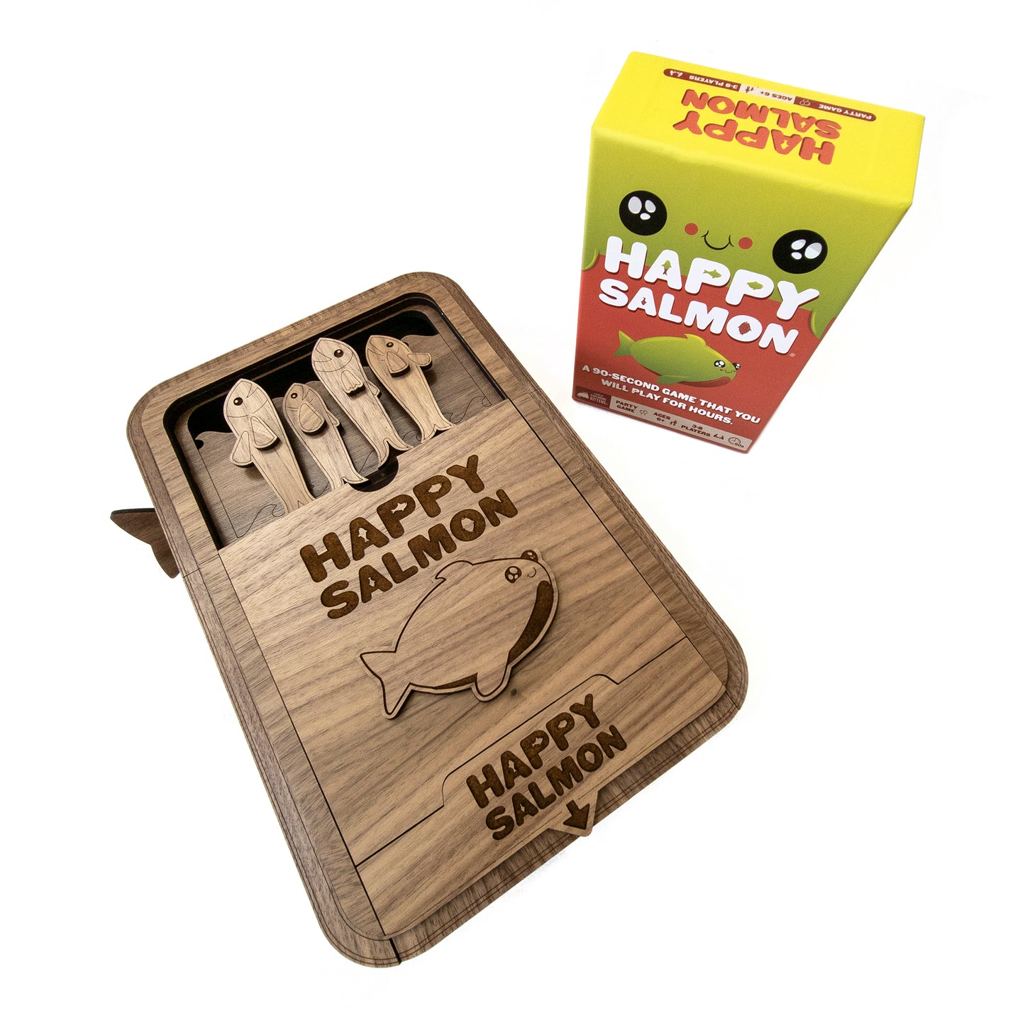 Happy Salmon Game Box with Jumping Salmon