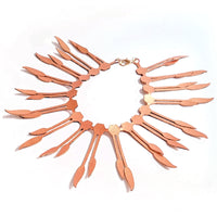 Leather Leaf Fringe Bracelet