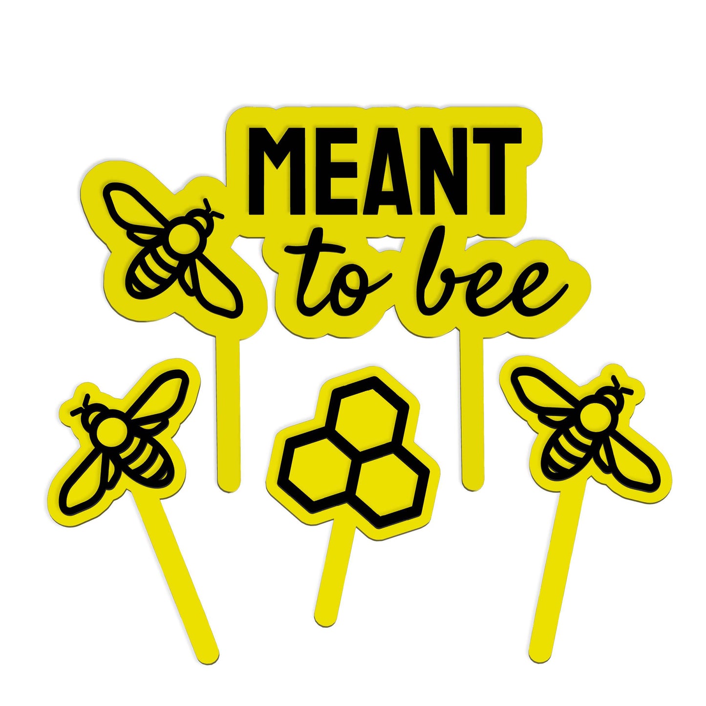 Meant To Bee Cake Topper
