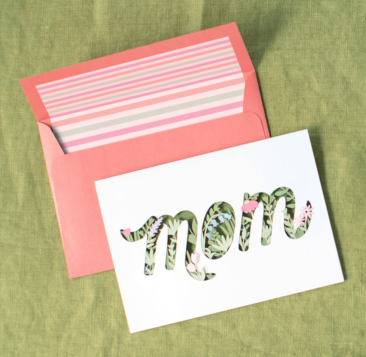 Layered Papercut Mother's Day Card – Glowforge Shop