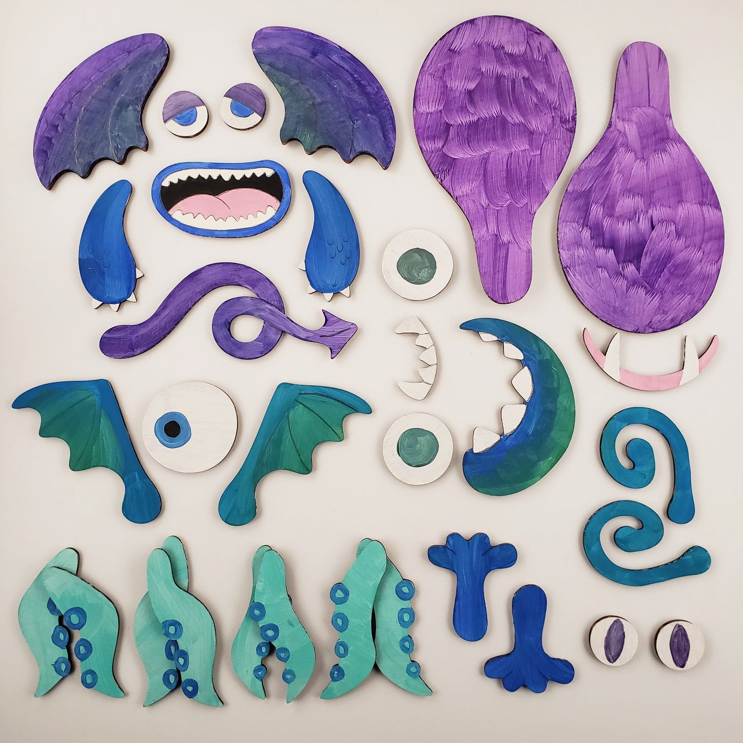 DIY Make-A-Monster Kit (Set of 97 Parts)