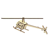 R44 Helicopter Model with Rotating Blades
