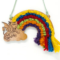 Rainbow Embroidery Hanger or Necklace (Set of 4)